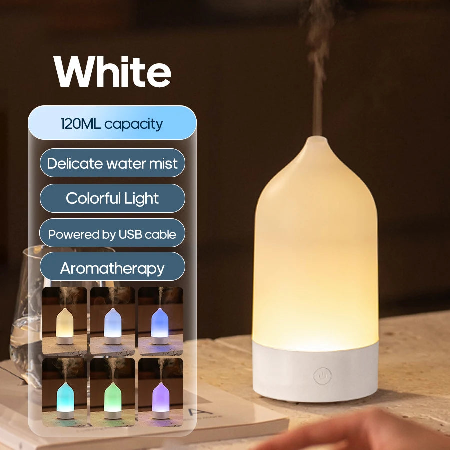 Vase Shaped Aroma Diffuser and Night Light (120ml)