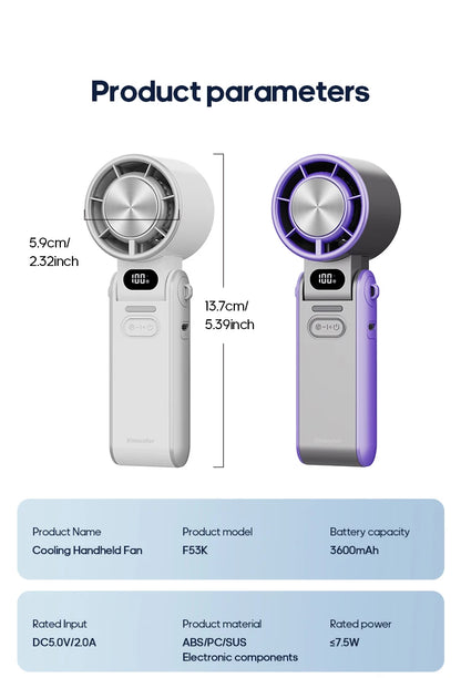 Foldable Rechargeable Fan (3600mAh)