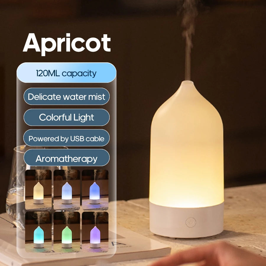Vase Shaped Aroma Diffuser and Night Light (120ml)