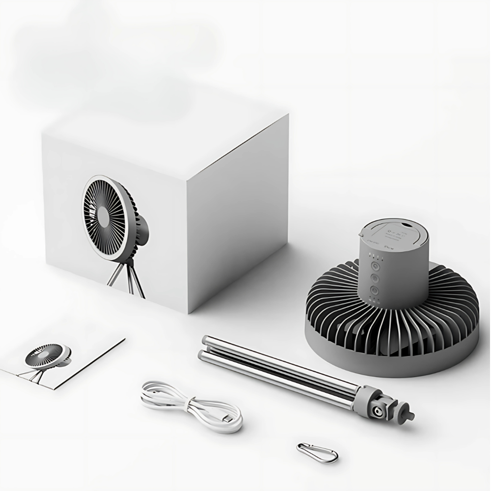 Standing Rechargeable Home/Camping Fan (10000mAh)