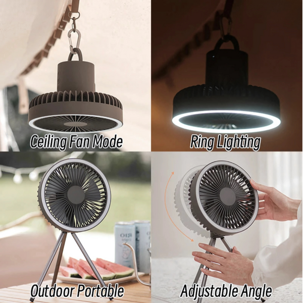 Standing Rechargeable Home/Camping Fan (10000mAh)